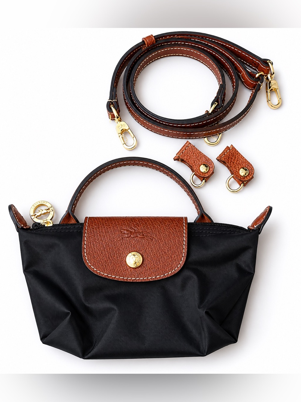 Long champ mini with straps